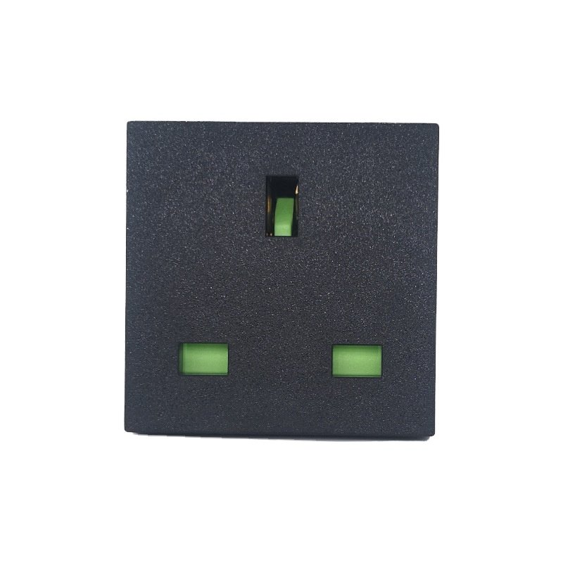 UK Standard 3 Pins Female 13A 250V Inlet Industrial AC Power connector Socket Wall Mounted UK Electrical Sockets Module