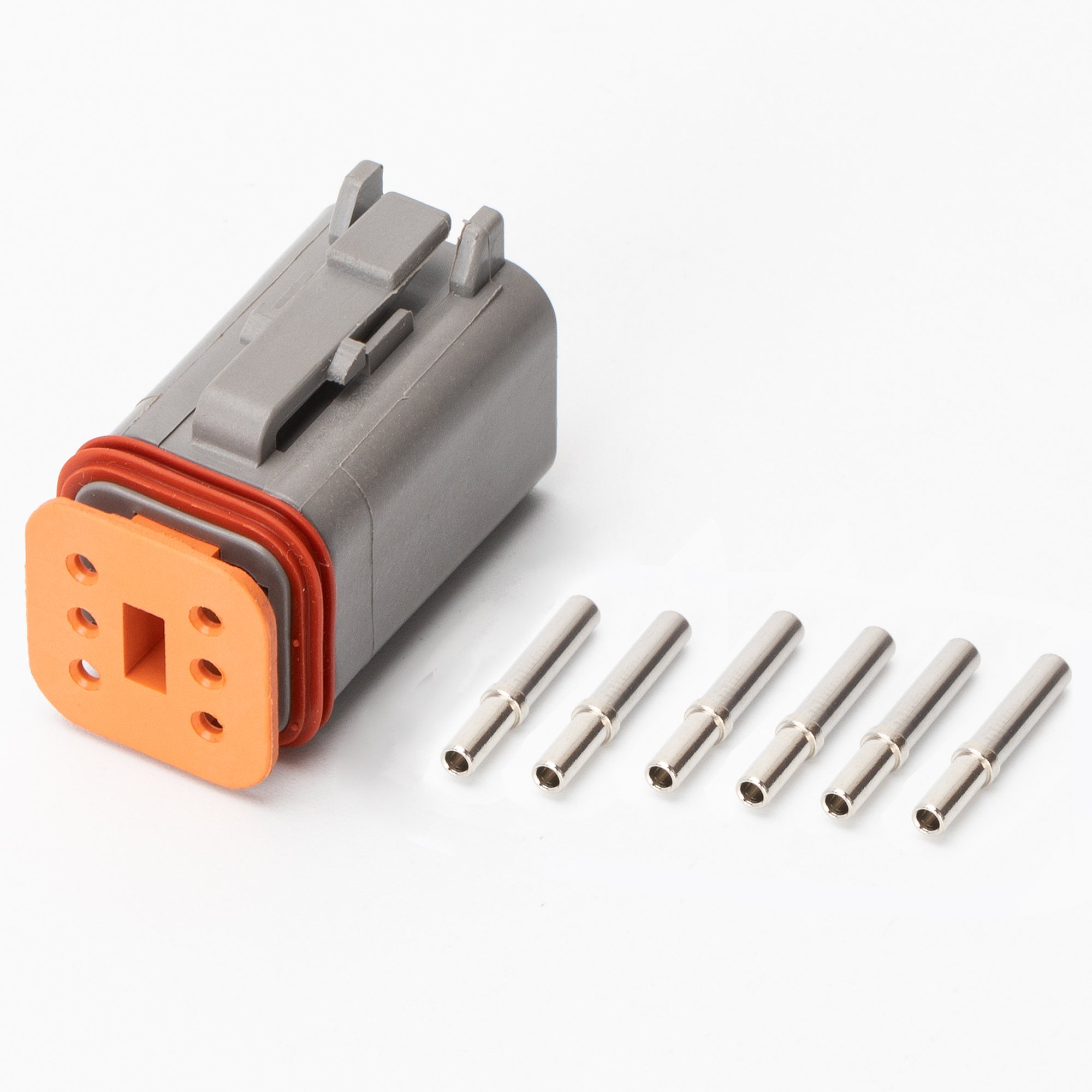 Deutsch DT Connector Waterproofing 6 Pin Deutsch DT Connector Plug Kit With Stamped Contacts and Seal Plug For Automotive Repair