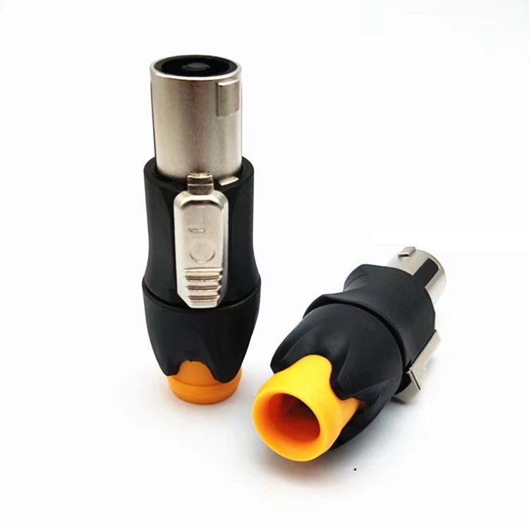 fGood Selling Wholesale Copper Plug NL4FX Speakon 4Pole Plug Male Audio Speaker Connectors 30A