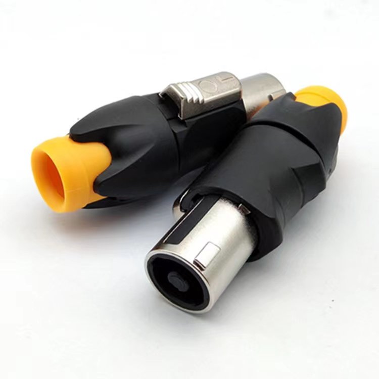 fGood Selling Wholesale Copper Plug NL4FX Speakon 4Pole Plug Male Audio Speaker Connectors 30A