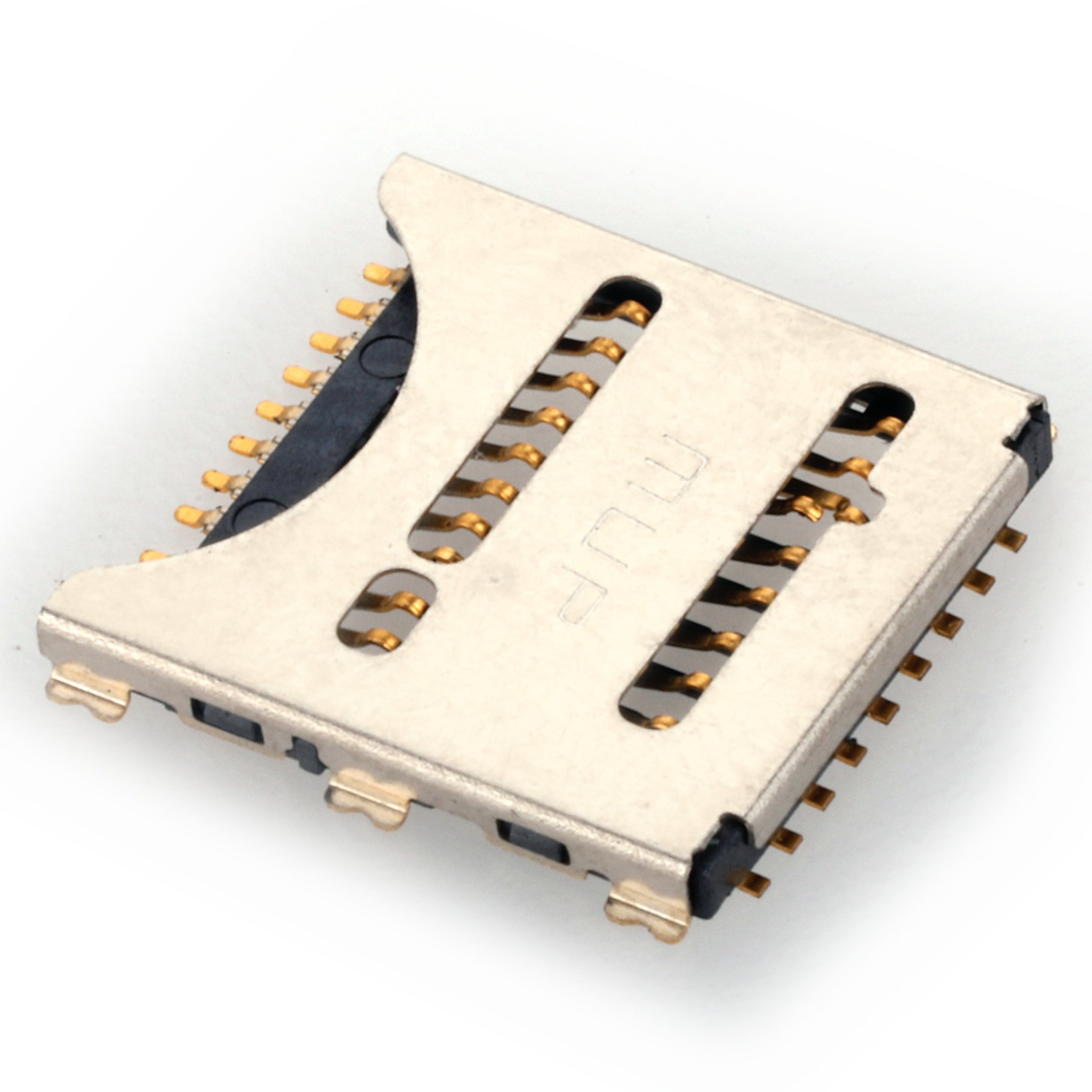 8pin female SIM card holder connector with switch smart socket for GPS tracker & automotive electronics