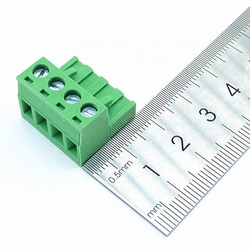 2-24 ways 5.0mm 5.08mm HQ2EDGK wire plugin type power terminal block copper connector