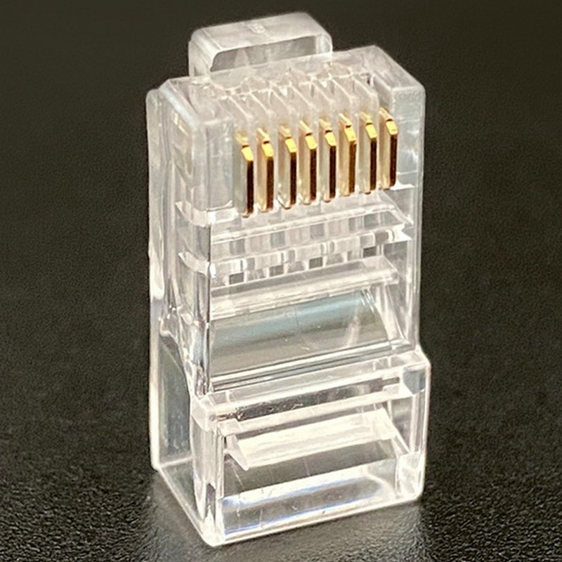 ethernet RJ45 connector Cat6 pass through 8P8C modular plug UTP insert Cat 6 RJ45 connector