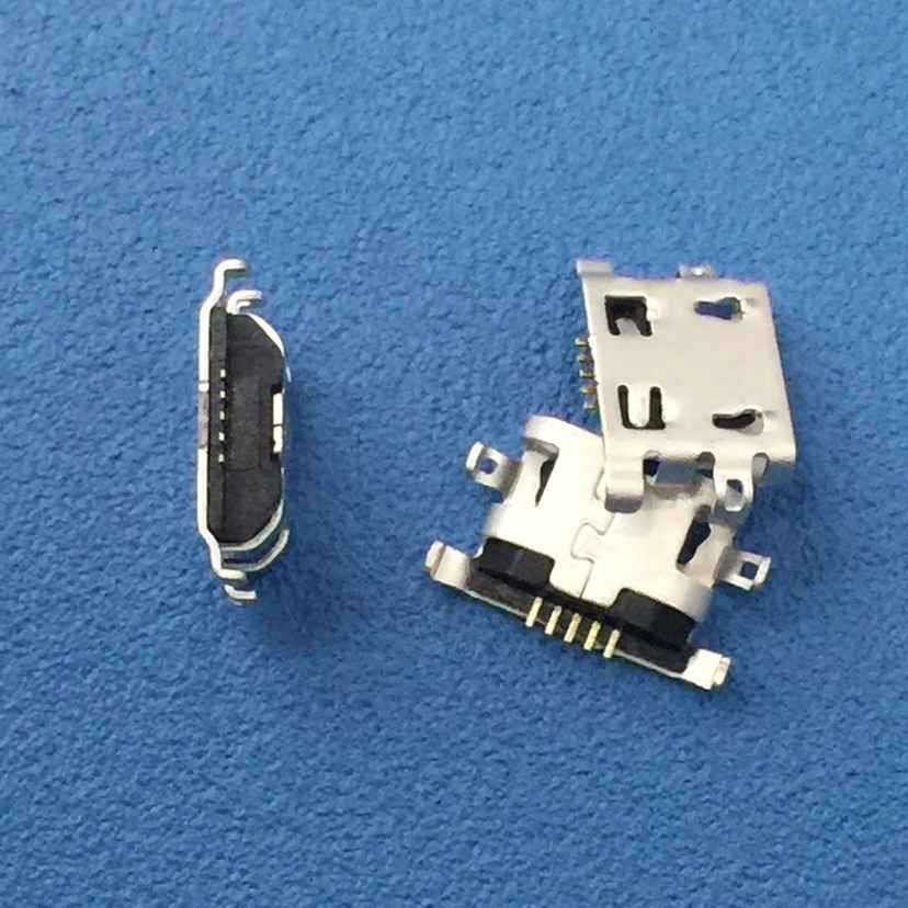 Micro USB Type B 5 Pin Female Socket Connector 0.8~1.6mm Sinking Plate SMT Connector for PCB