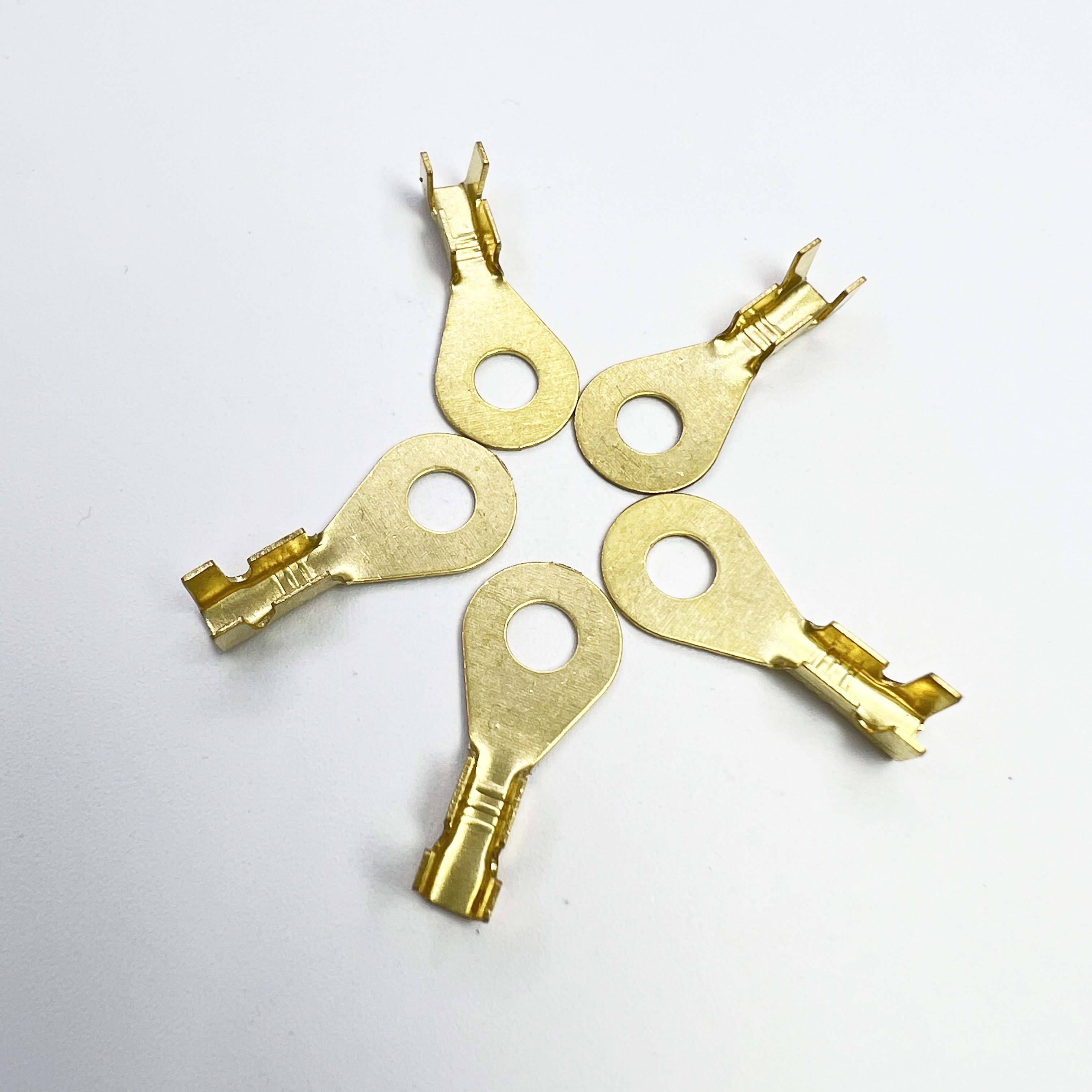 DJ431-6B Copper Terminal 6.2Y Straight Strip Round ring O-type ground ring terminal DJ431 hole connector connector ring terminal