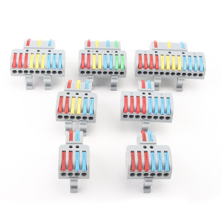 spl2/3/4/5 universal wire connector quick fast push-in 221wire connector terminal block 2 in 2 out 222 223 224