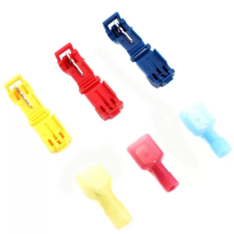 Nylon Fully Insulated Male Quick Disconnects T-Tap Self-stripping Quick Splice Wire Terminals