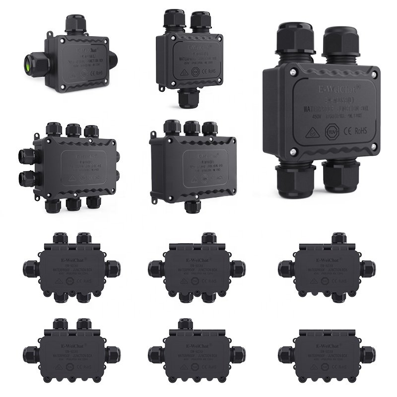E-Weichat Hot Sales Fast Wires Connecting P20 2/3 Pin IP68 Screw-less Fixing Waterproof Cable Connectors For Outdoor