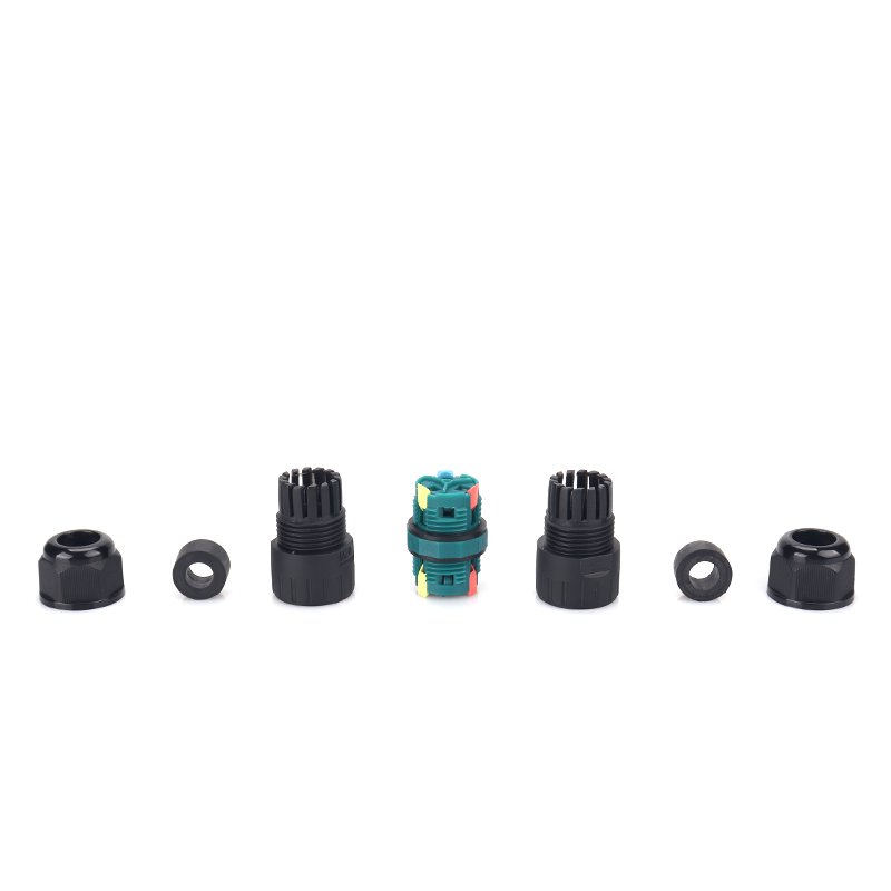 E-Weichat Hot Sales Fast Wires Connecting P20 2/3 Pin IP68 Screw-less Fixing Waterproof Cable Connectors For Outdoor