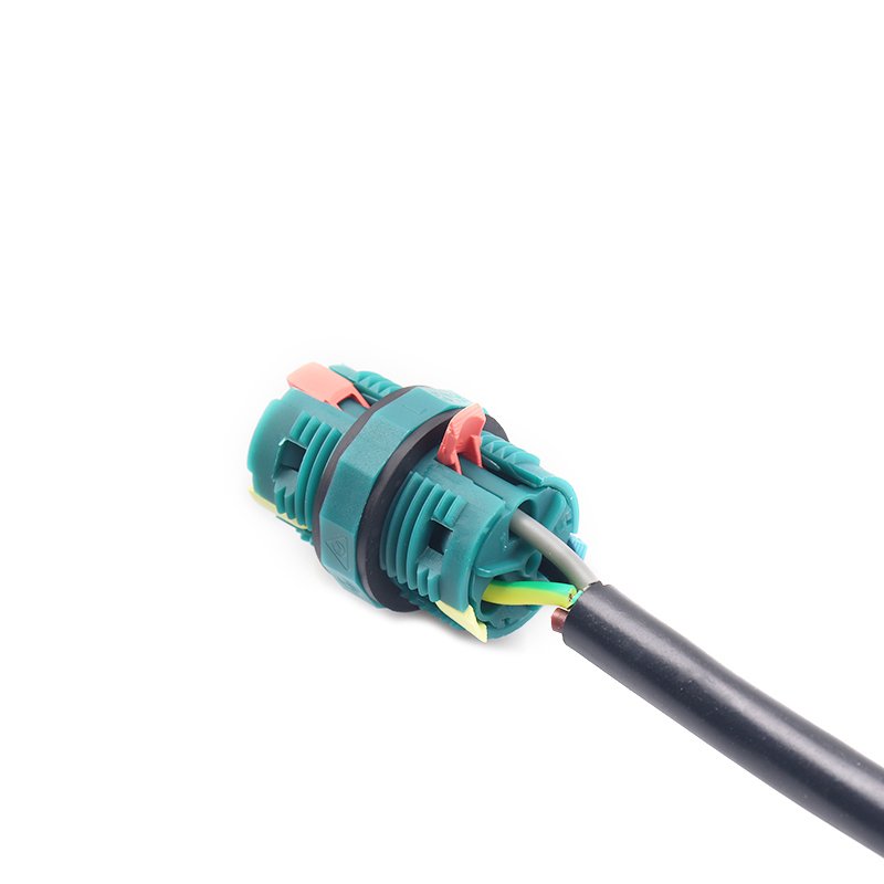 E-Weichat Hot Sales Fast Wires Connecting P20 2/3 Pin IP68 Screw-less Fixing Waterproof Cable Connectors For Outdoor