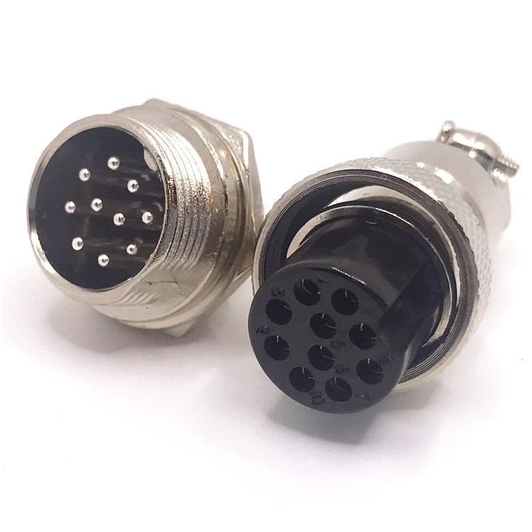 16mm gx16 connector waterproof wired connector male female aviation gx16 10pin