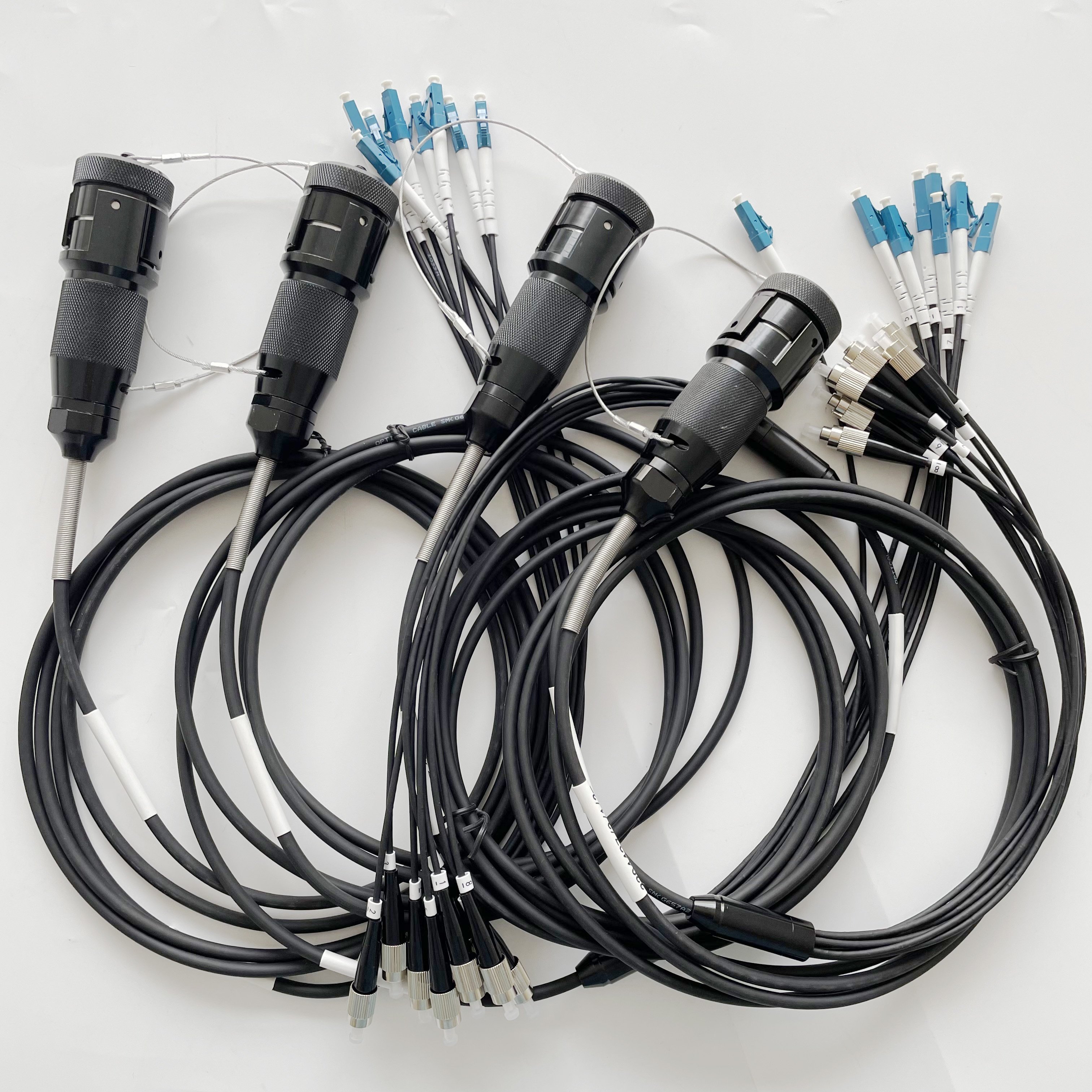 ZLTC YZA Fiber connectors 8 cores YZA08P YZA08S IP67 waterproof specialty harsh environment application with cable reels