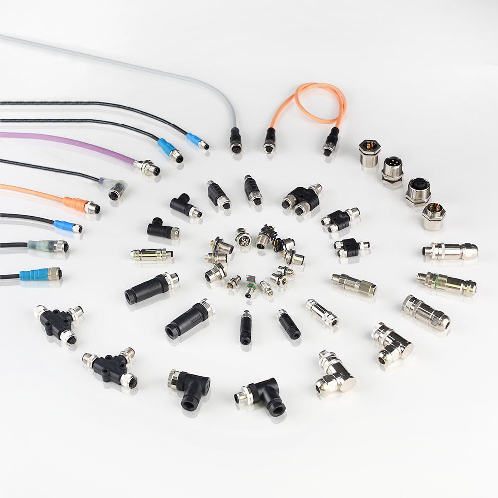 High Performance M8 Cable Connector 1m Wire Waterproof PUR Material Straight Right Angle Male Female Pin 3 4Pin Supplier