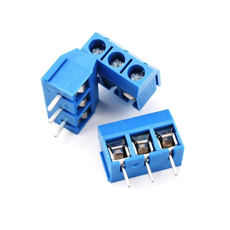 KF301-5.0-2P KF301-3P KF301-4P Pitch 5.0mm Straight Pin 2P 3P 4P 5P 6P Screw PCB Splicing Terminal Block Connector Blue Green