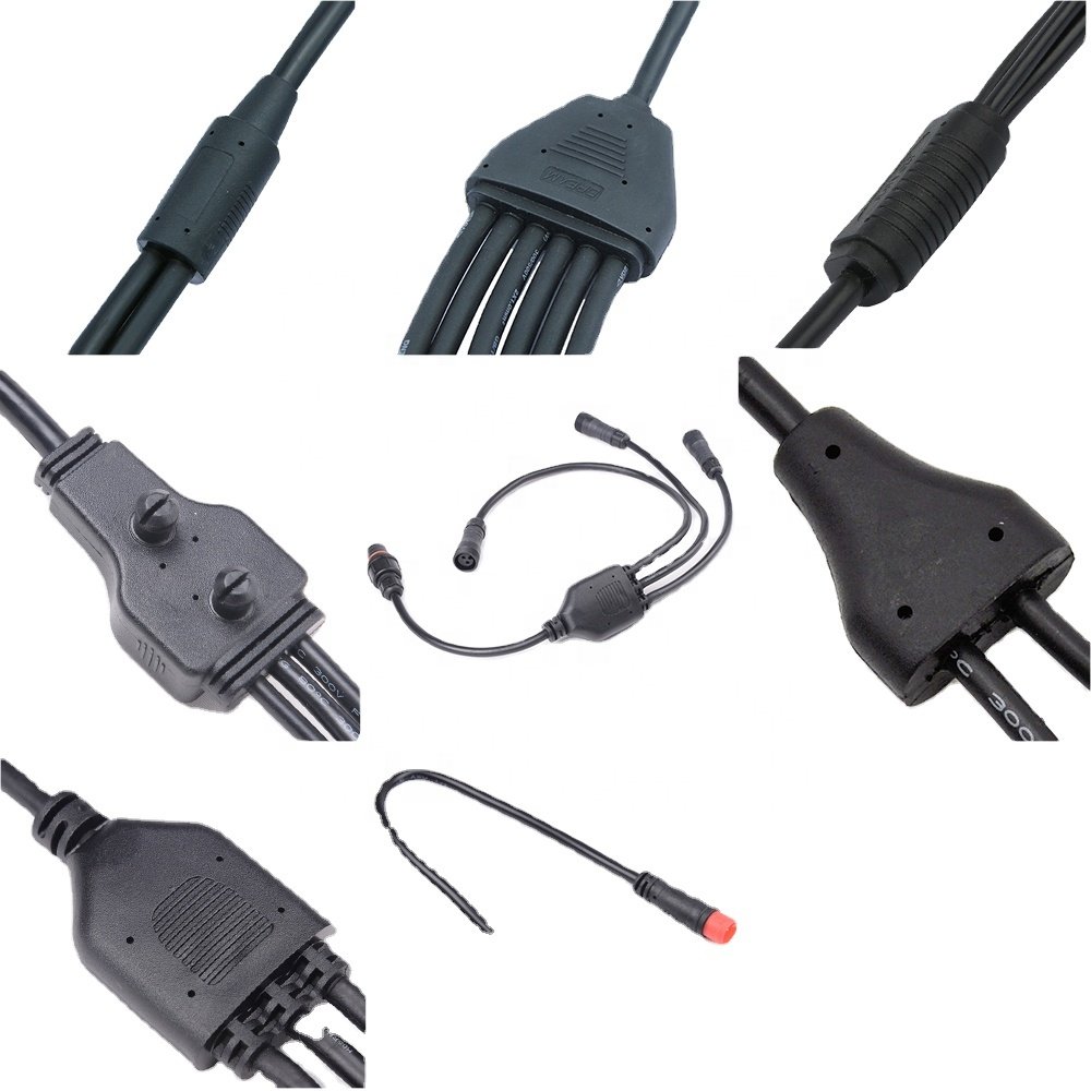 Y10 type large 3 4 5 6 way ip67 wire 1 in 3 4 5 6 out Led Strip Light electric bicycle wire splitter y waterproof connector