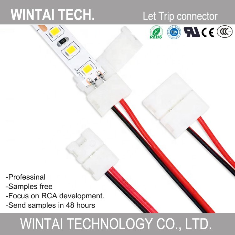 2024 Wintai-Tech Connectors For Led Strip 5050 Smd Led Strip Connector 2 Pin Power Led Connector
