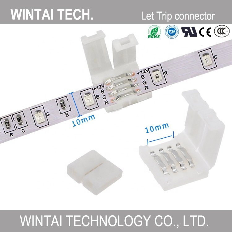 2024 Wintai-Tech Connectors For Led Strip 5050 Smd Led Strip Connector 2 Pin Power Led Connector