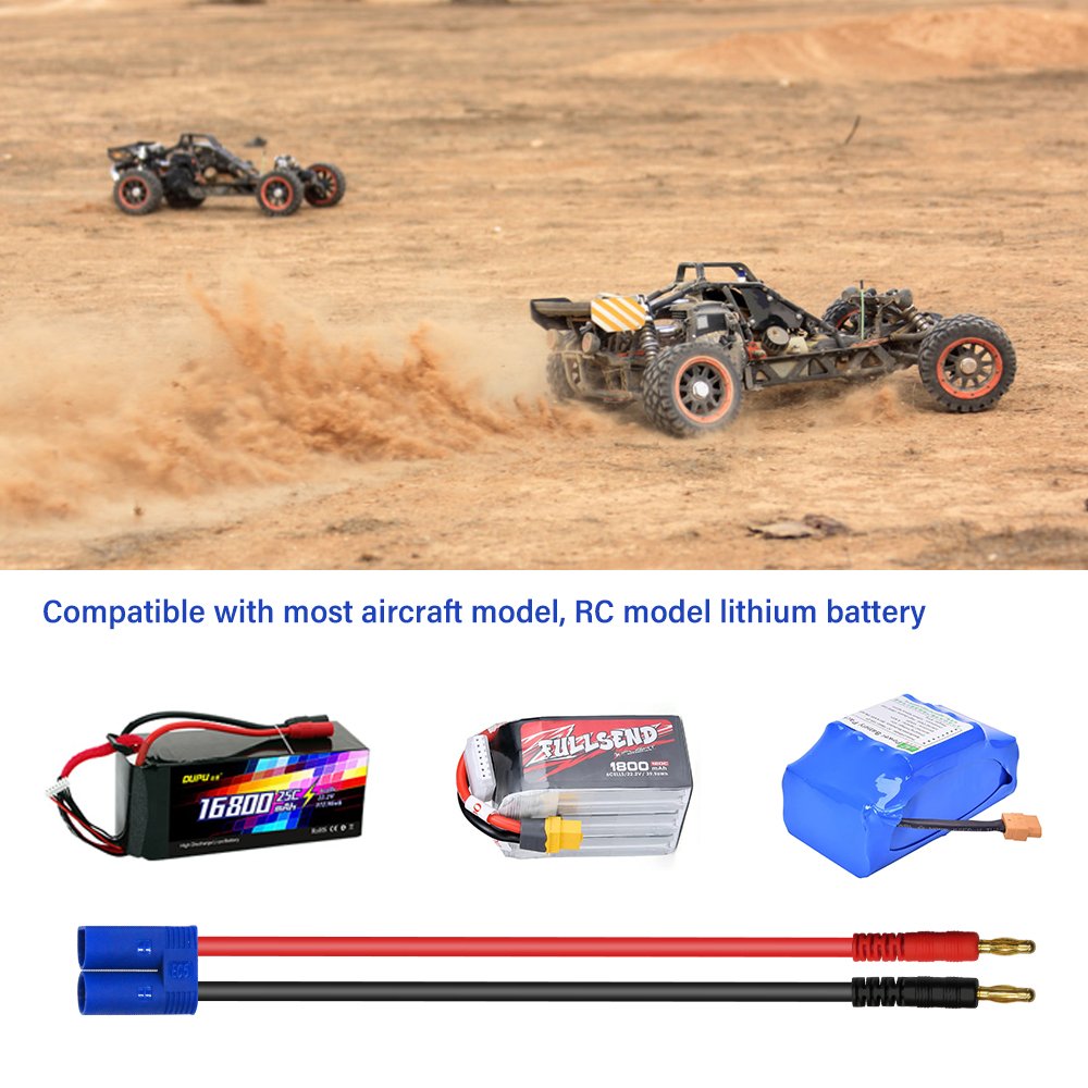 Ec5 Battery Device Anti Spark Pluggable Connector Gold-plated Banana Plug for Drone, Speedboat, RC Model