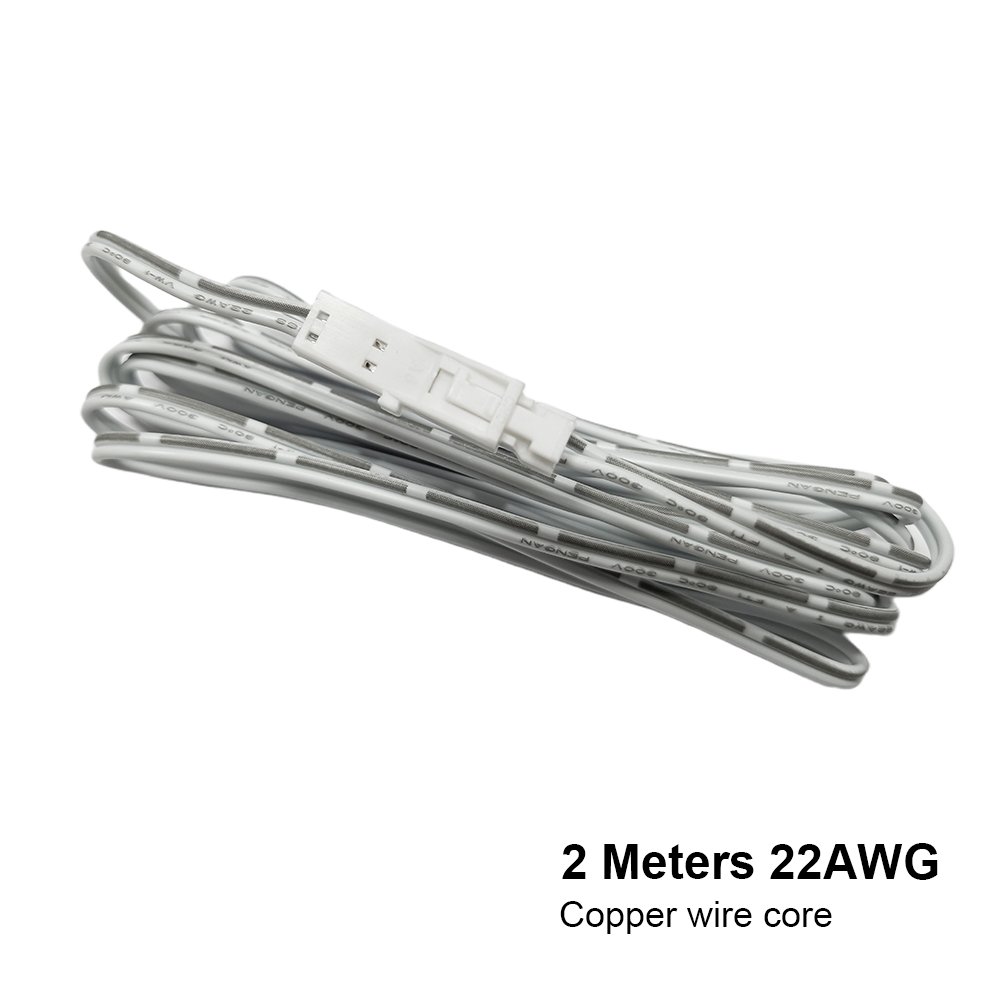 2m 3m Dupont Cable 2pin Male to Female Plug LED Light Connectors Double Ended Wire for Kitchen Cabinet Light Extension