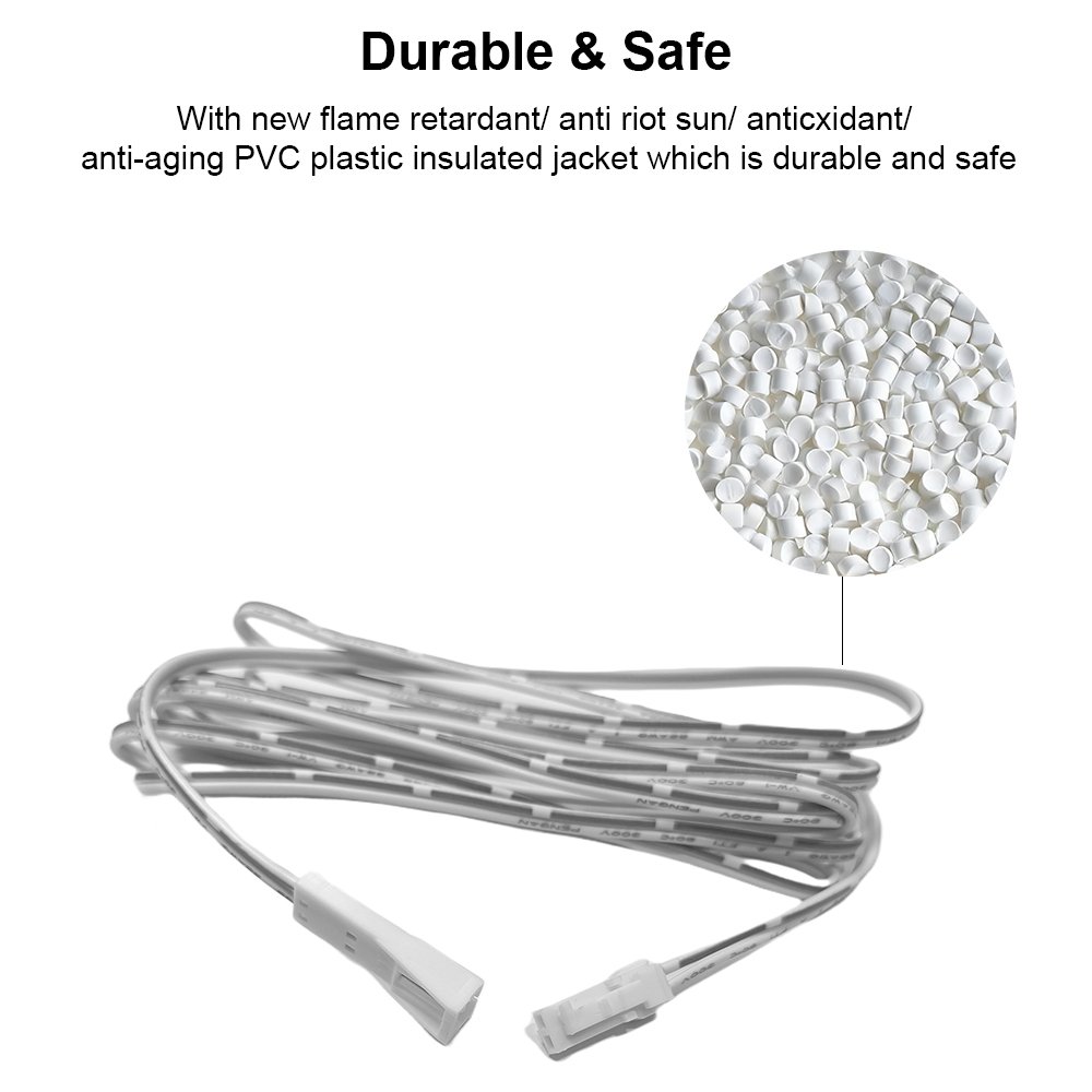 2m 3m Dupont Cable 2pin Male to Female Plug LED Light Connectors Double Ended Wire for Kitchen Cabinet Light Extension