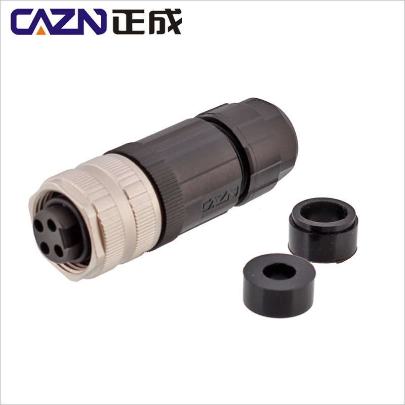 7/8 aviation plug 3 4pin 5hole 6pin waterproof IP67 encoder connector NMEA2000 820/870 assembled plastic 7/8 power connector