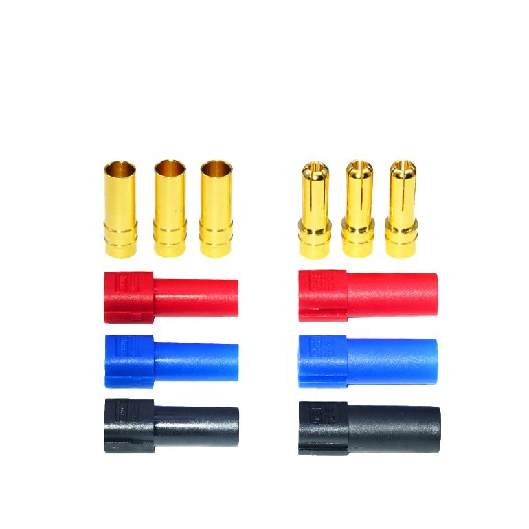Amass 6MM XT150 M F Connector Red Black Blue Hight Current Male Female EV XT150-M XT150-F XT 150 Banana Plug For RC Lipo Battery