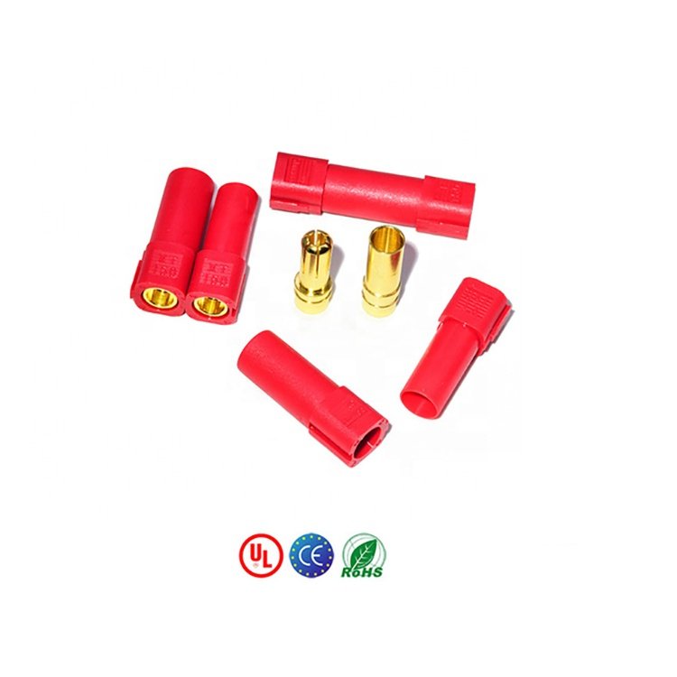 Amass 6MM XT150 M F Connector Red Black Blue Hight Current Male Female EV XT150-M XT150-F XT 150 Banana Plug For RC Lipo Battery