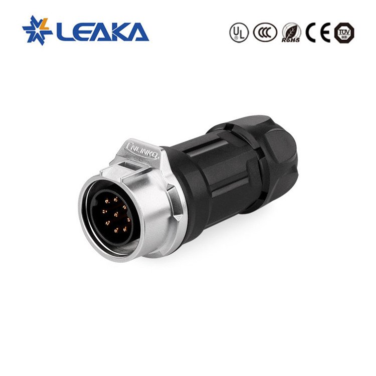 Cnlinko LP-16 IP67 Assembly Multipin Connector 2/4/5 Pin Copper Signal Power Connector for Industrial Equipment Wire Connections
