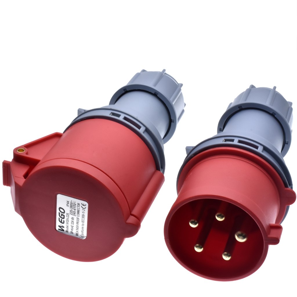 32A IP44 3P+N+E 5 Pin Industrial Socket/Plug AC 220-380V Waterproof Male Famale Connector Electrical Sockets