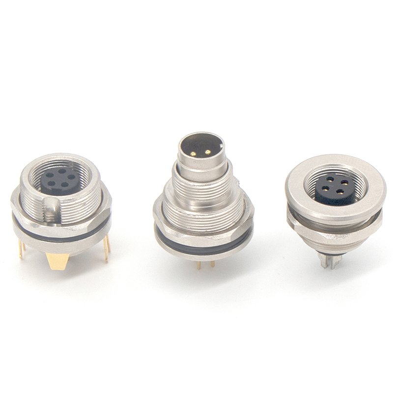 Stainless steel 17 core T code panel miniature anticorrosive Precision connector with Wire harness Industry connectors