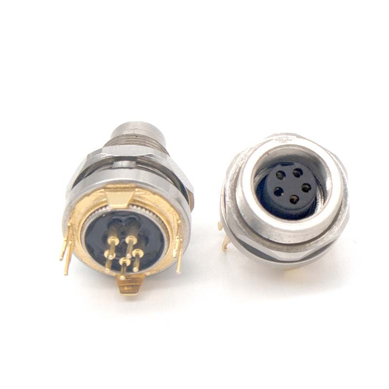 Stainless steel 17 core T code panel miniature anticorrosive Precision connector with Wire harness Industry connectors