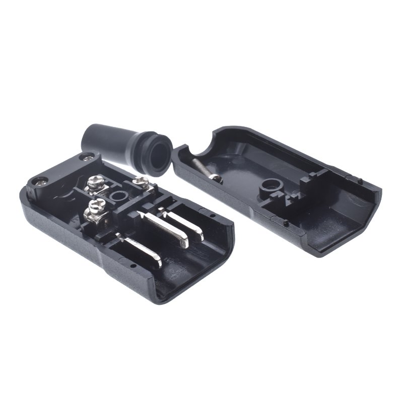 IEC Wiring Plug 3 Pins Male C14 Connector 10A 250V Wire Grounding Self-assembled electric Plug Top For PDU Cabinet UPS Service