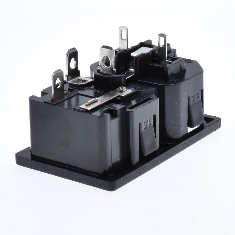 Manufacturer IEC320 2 gang outlet iec 320 c13 c14 male female connector fuse inlet power socket