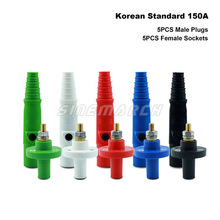 10PCS R-LOK 150A Male Female Connector Set Single Pole Power Connector Compatible with Camlock