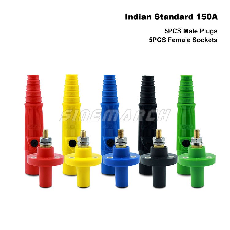 10PCS R-LOK 150A Male Female Connector Set Single Pole Power Connector Compatible with Camlock