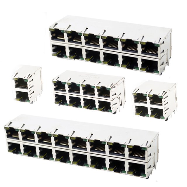 Professional Network Interface Dual-Por Network Dvr 2*8 Port Rj45 Connector