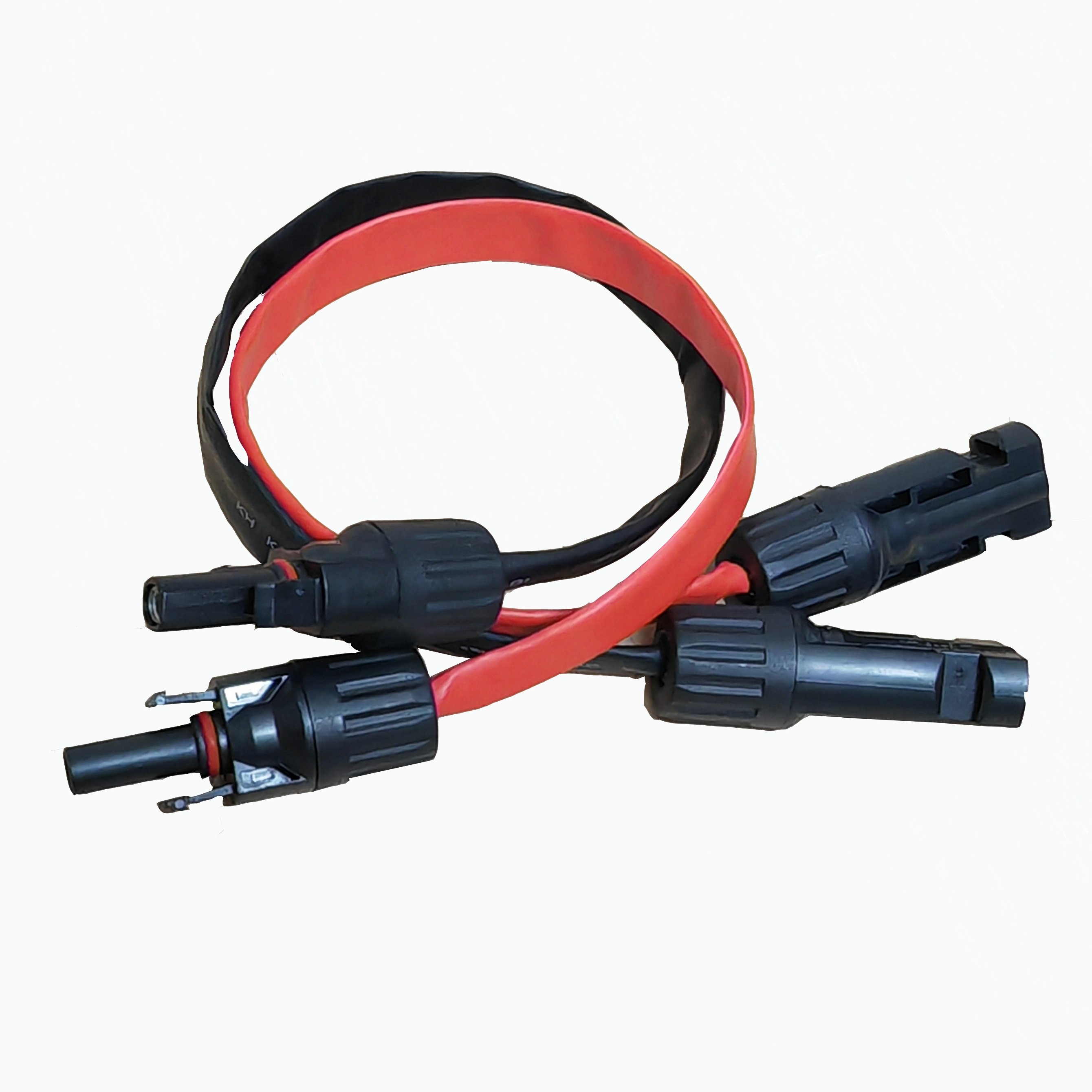Waterproof MC Connector 50cm 1M Braided Cu WIre Flat Cable Through Wall Extension Cable for Automobile Through Door Solar Panel