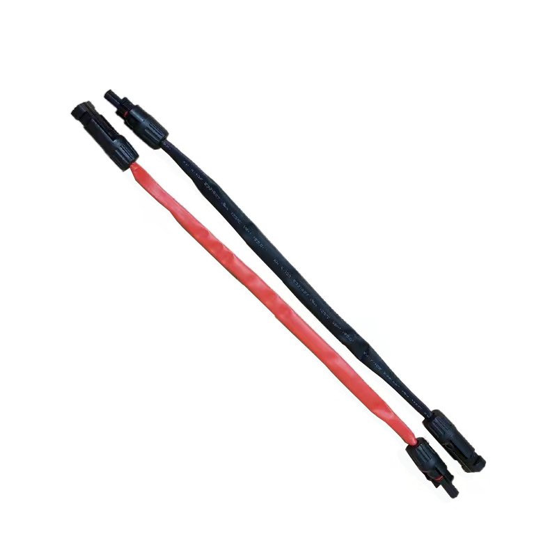 Waterproof MC Connector 50cm 1M Braided Cu WIre Flat Cable Through Wall Extension Cable for Automobile Through Door Solar Panel
