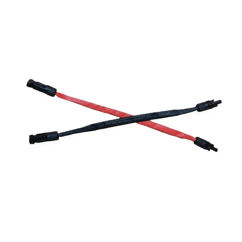 Waterproof MC Connector 50cm 1M Braided Cu WIre Flat Cable Through Wall Extension Cable for Automobile Through Door Solar Panel