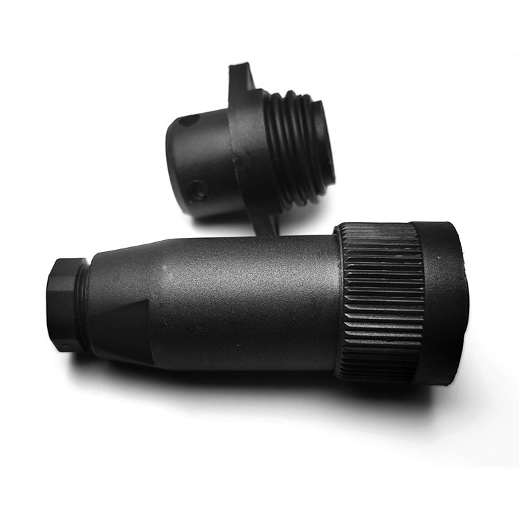 99 0210 00 04 Straight Screw-in Plastic Connector,16A Jack 3 pole + PE, RD24 Female Cable Connector