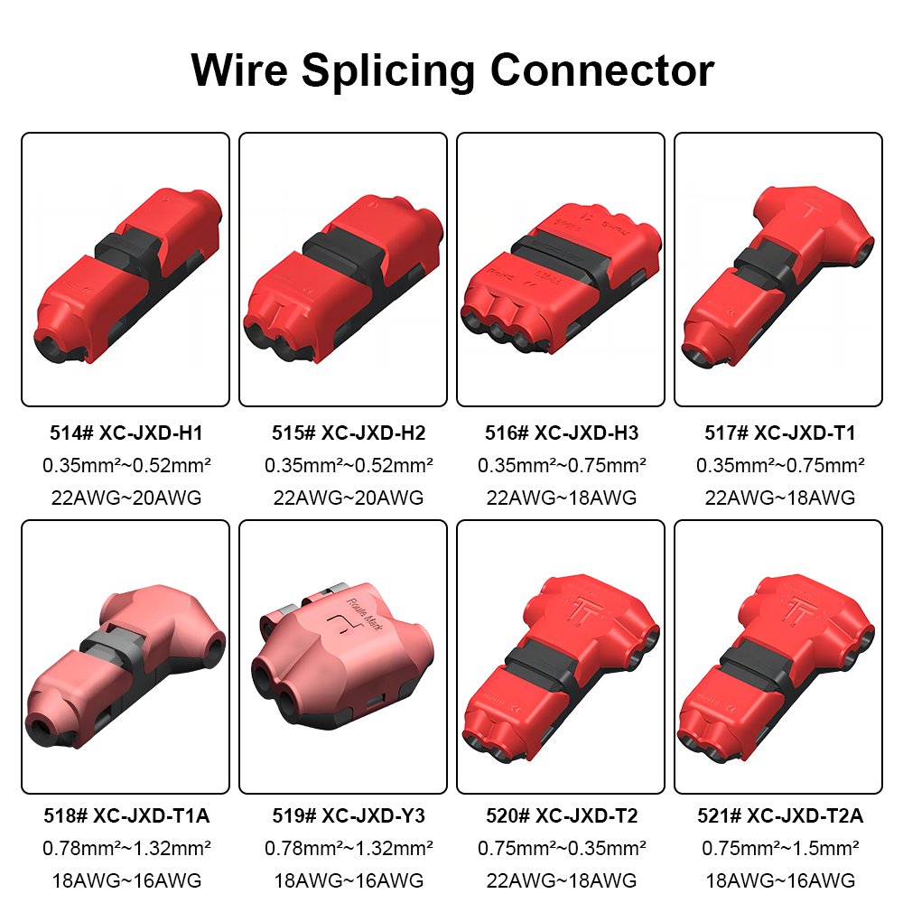 Factory Wholesale 1Pin 2Pin 3Pin Pluggable Wire Terminals Quick Splice Automotive Wire Cable Connectors for GPS navigator