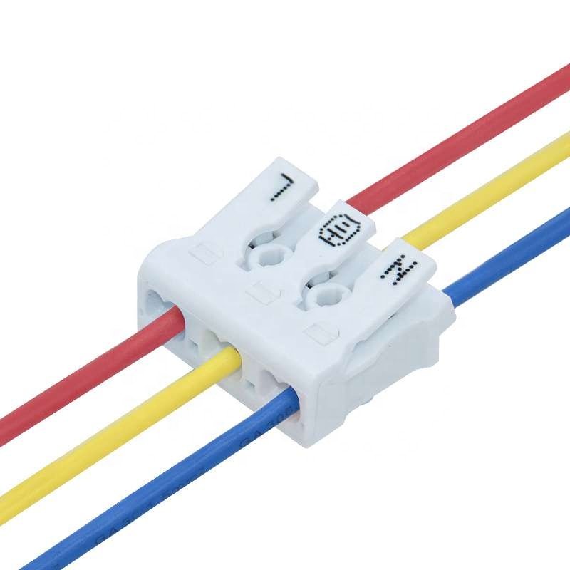 2pin screw free press terminal block connector wire connector quick connector