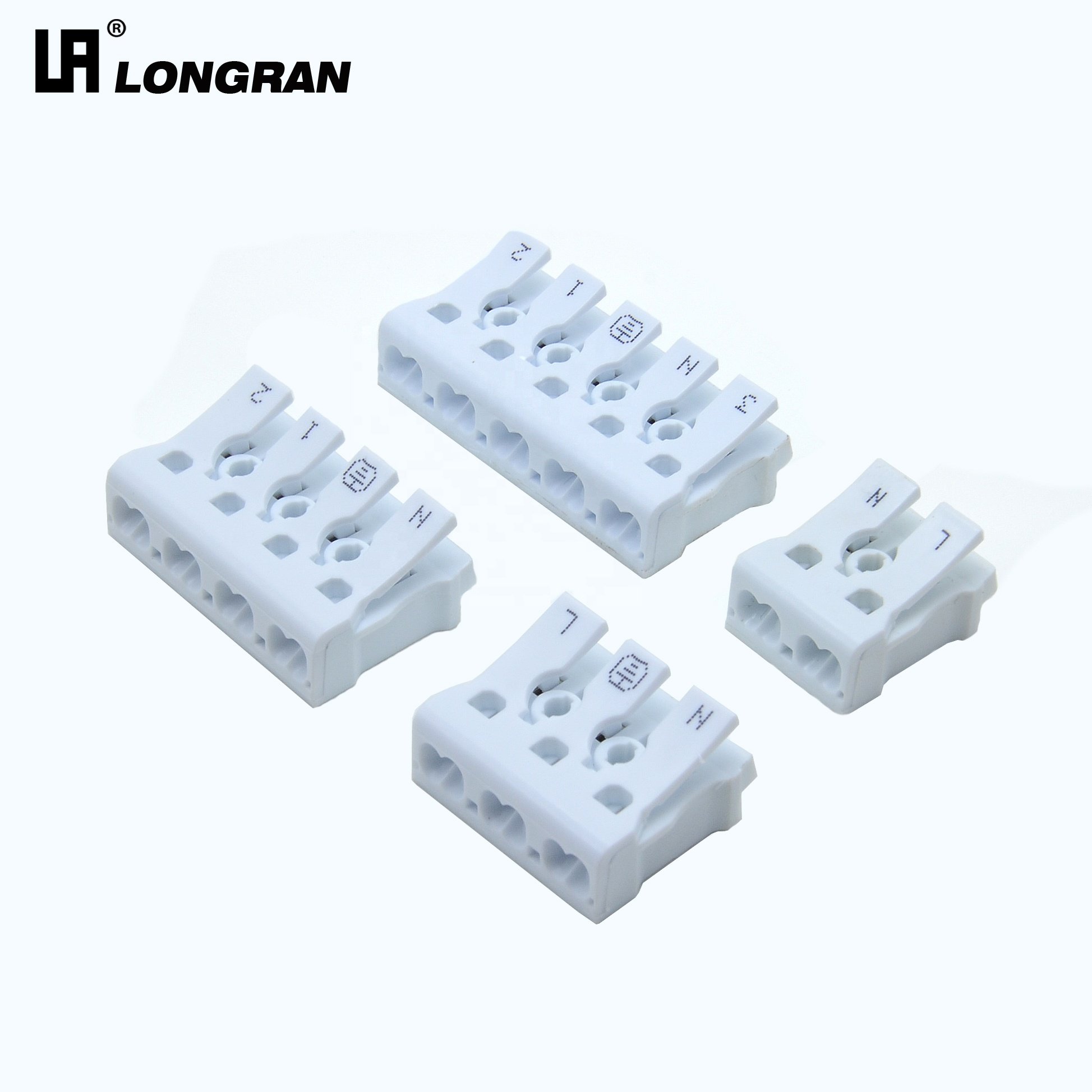 2pin screw free press terminal block connector wire connector quick connector