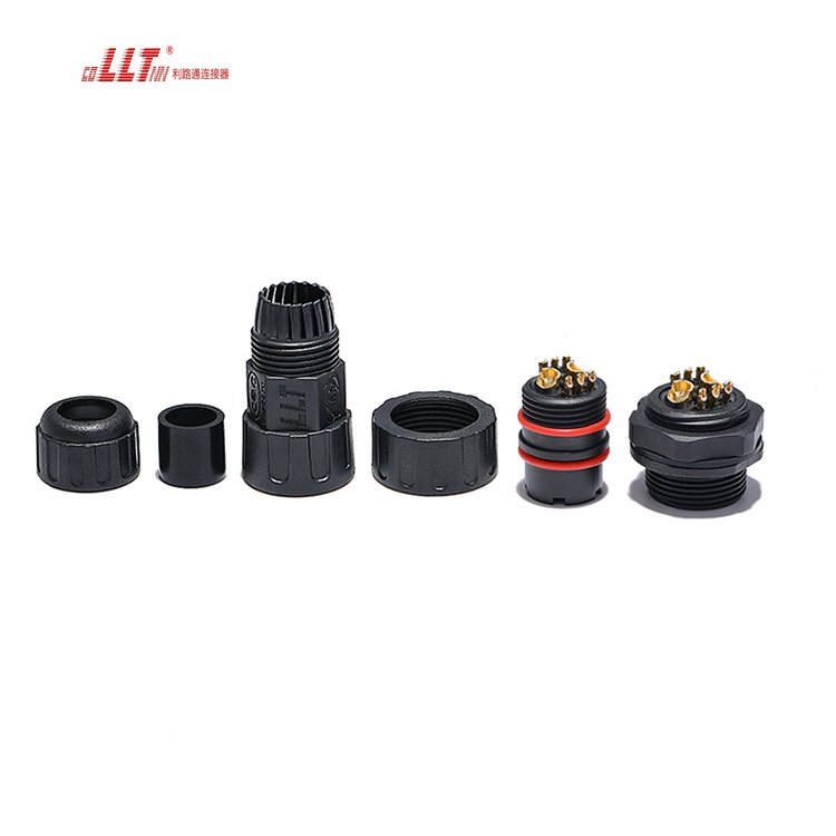 M25 2pin power and 6pin signal socket circular plug socket electrical waterproof connector