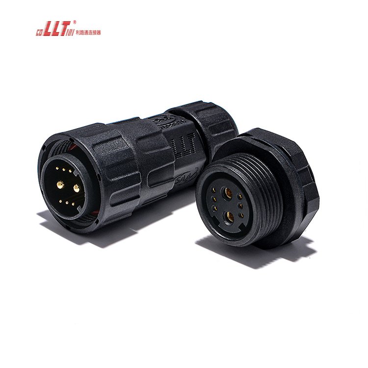M25 2pin power and 6pin signal socket circular plug socket electrical waterproof connector