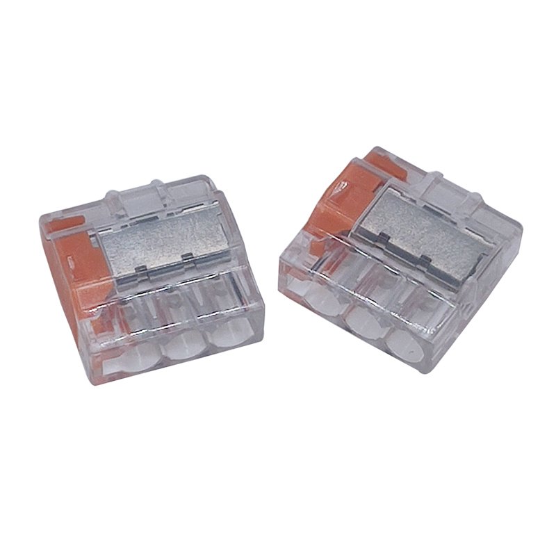3 pole quick electrical terminal blocks push in wire connector for lighting 980-3P