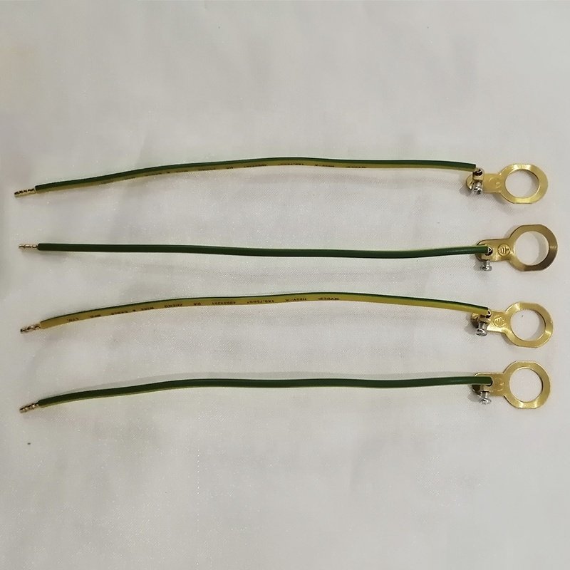 Electrical Wire 2.5mm2 Yellow Green Earth Cable 10.5mm Copper Connector Lugs Ground Wire Light Fixture