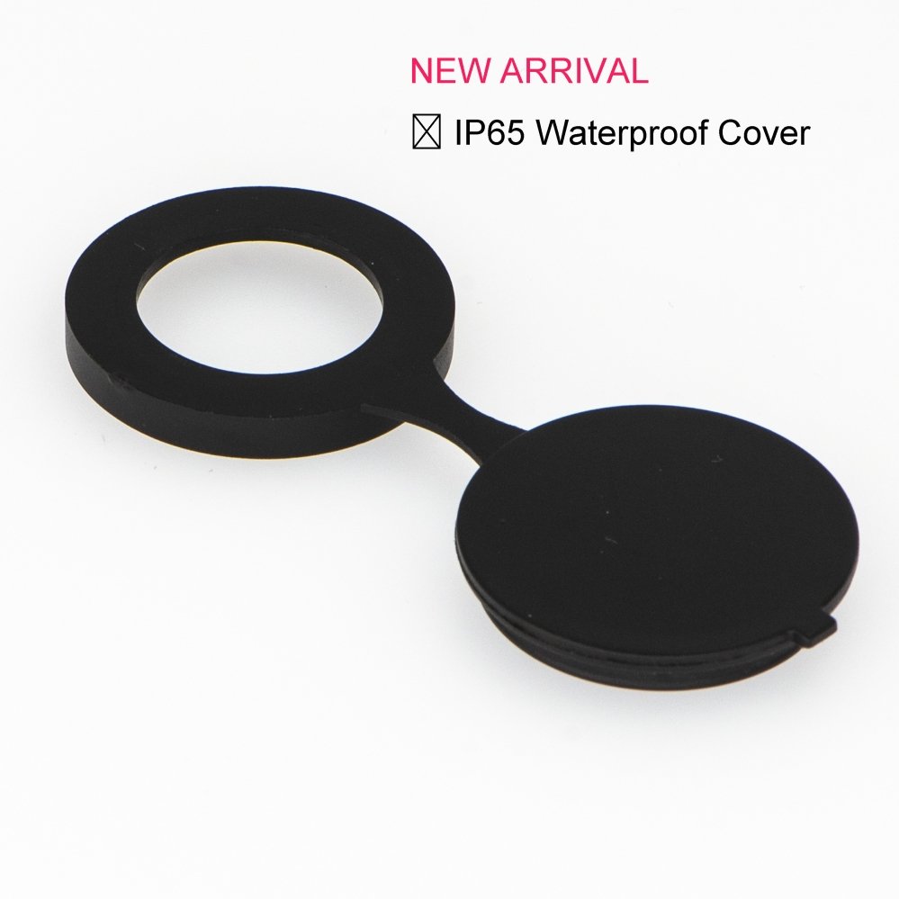Mini USB-04-BK Double USB2.0 Panel Mount Black Metal Shell Connector 22mm Type B female to male