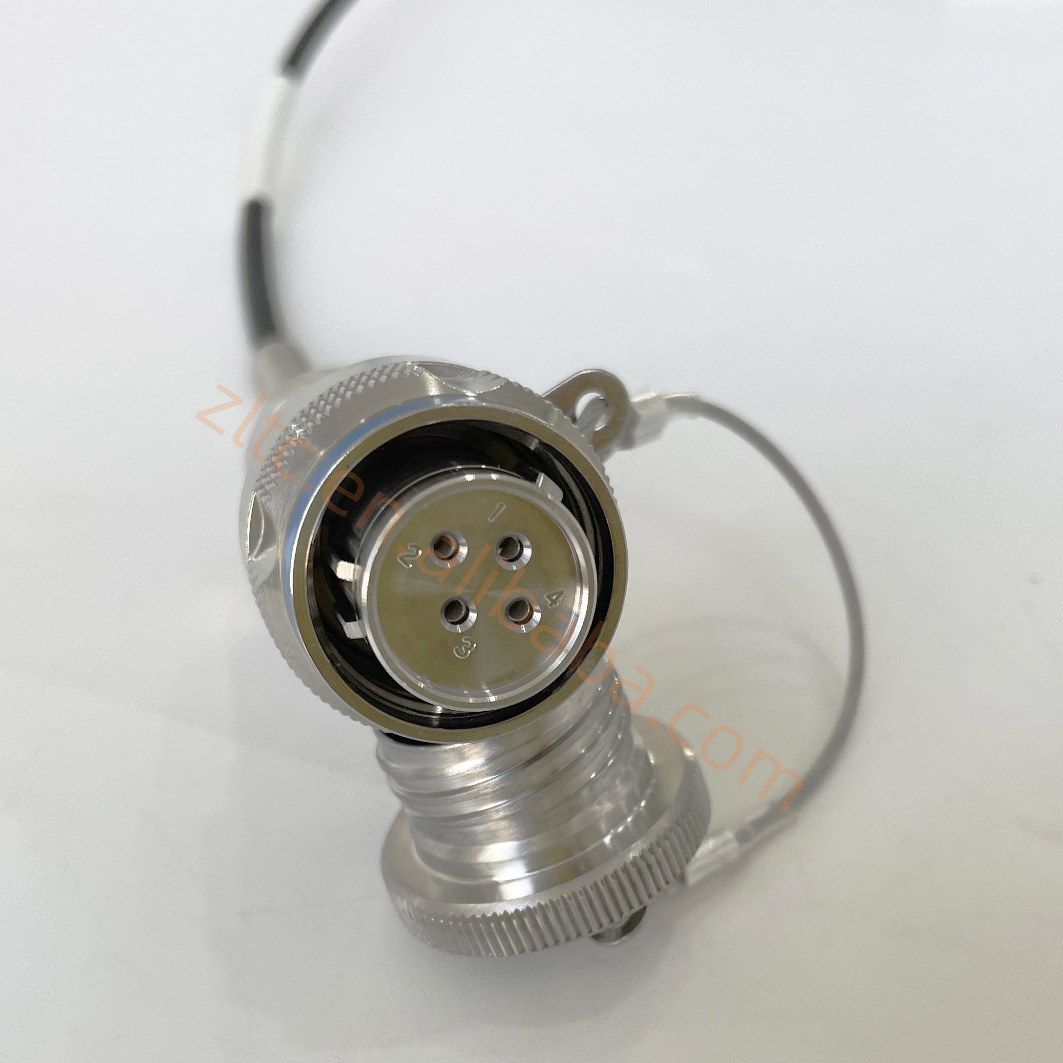 ZLTC D38999 YMF 4Cores single mode fiber connector YMF04P Plug and YMF04S Socket fiber optic cable Assembly