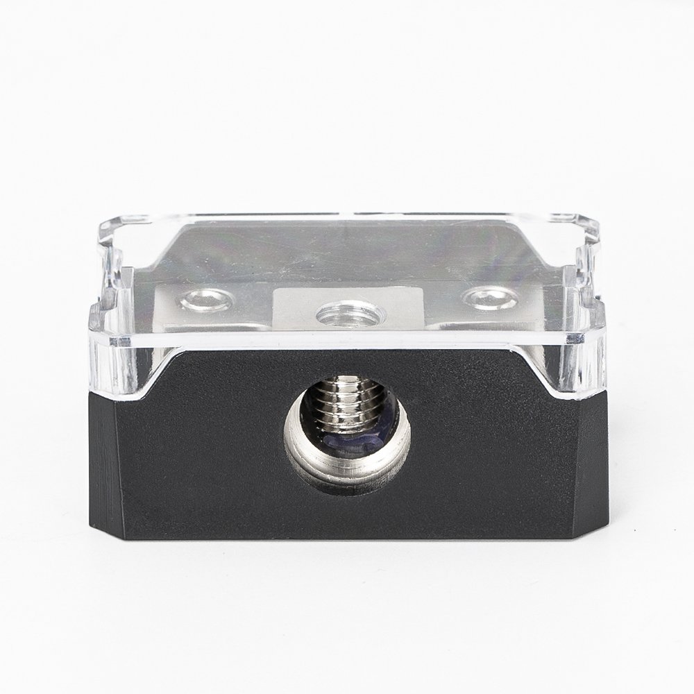 Daiertek 1/0 Gauge In To 4 Gauge Out Wire Connector Junction Box Platinum Series Car Audio Power Fuse Holder Distribution Block